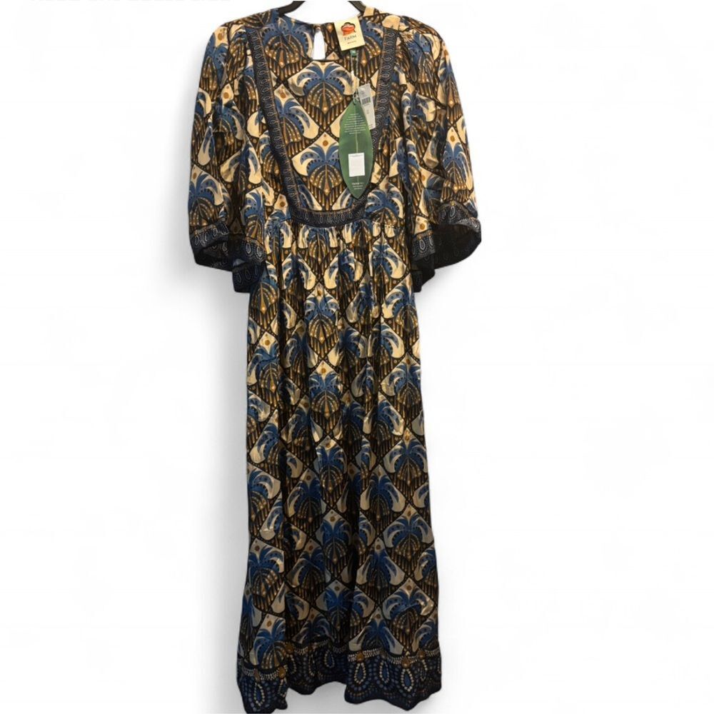 NWT Farm Rio Cocopalm Palm Print Dress - Picture 4 of 8